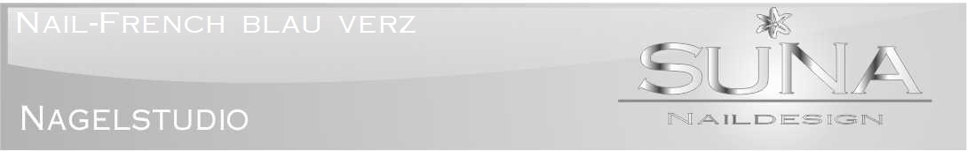Nail-French blau verz