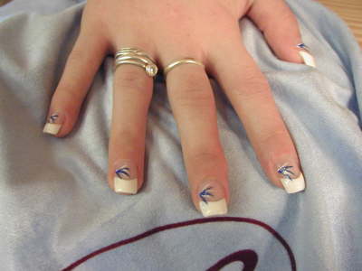 Nail-French blau verz